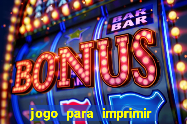 jogo para imprimir e montar